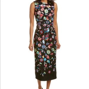 Monique lhuillier embroidered dress